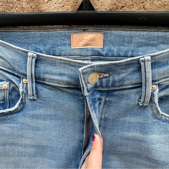 Mother The Insider Crop Step Fray Jeans NWT 30 - Picture 5 of 15